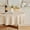 Beige, variant on 60-inch faux linen round tablecloth, waterproof and washable textured rustic round tablecloth cover, suitable for dining rooms, kitchens, parties, farmhouses, and outdoors