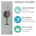 thumbnail image 2 of Wine Bar Decor Floor Rug - Heavy-Duty Ultra-Thin Wine Cellar Runner Rug - Non Skid Washable 70 % Cotton Kitchen Runner Rug and Wine Kitchen Decor - 59 x 20 Inches, 2 of 9