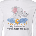thumbnail image 4 of Inktastic My Titi Loves Me to the Moon and Back Elephant Family Long Sleeve Youth T-Shirt, 4 of 5