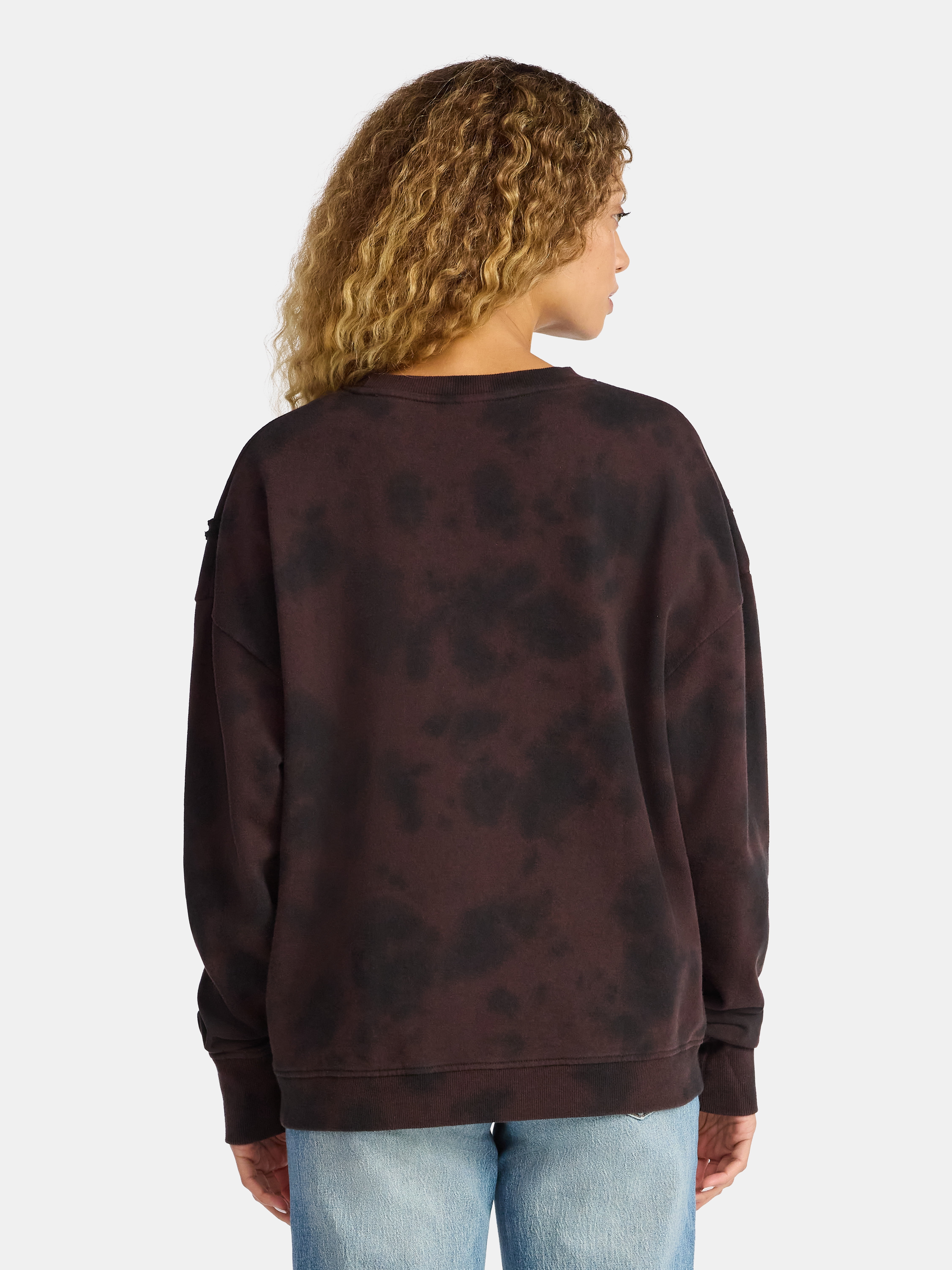 Time and Tru Women's Grateful Dead Flame Skull Graphic Sweatshirt, Sizes XS-3XL