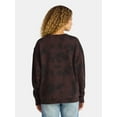 thumbnail image 3 of Time and Tru Women's Grateful Dead Flame Skull Graphic Sweatshirt, Sizes XS-3XL, 3 of 5