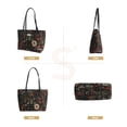 thumbnail image 3 of Tapestry Shoulder Bag Signare Floral Black Tote, 3 of 6