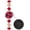 Red, variant on BESTKANG Women's Bracelet Watch Women Luxury Dress Ladies Stainless Steel Luminous Waterproof Date Wrist Watches