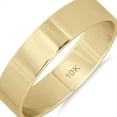 thumbnail image 3 of SZUL Women's 4mm Flat Comfort Fit Wedding Band in 10k Yellow Gold, 3 of 4