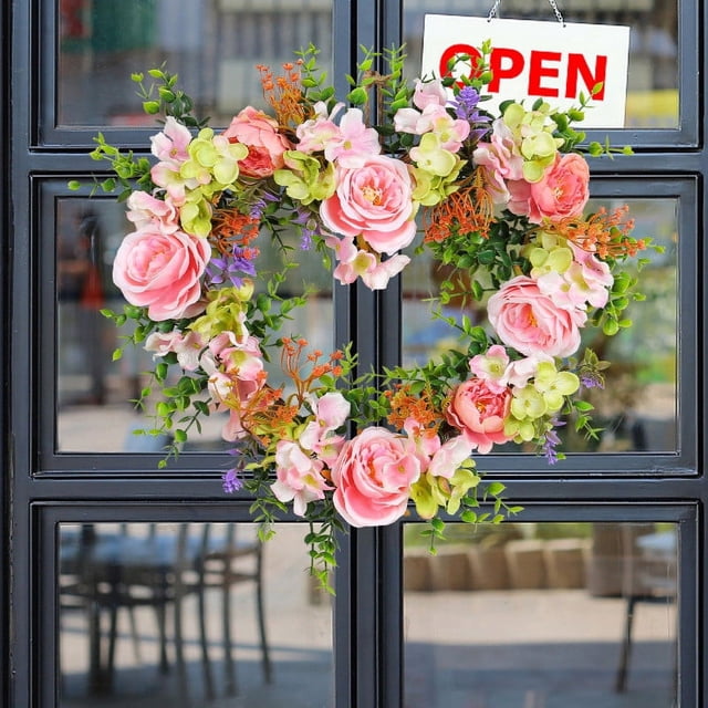 Xihbxyly Guirnalda de Amor para San Valentín, Decoración con Rosas Artificiales, Arreglo Floral Vibrante, Decoración para Bodas y Fiestas, Uso Doméstico y Festivo, Material Duradero, Juego de 1 Pieza