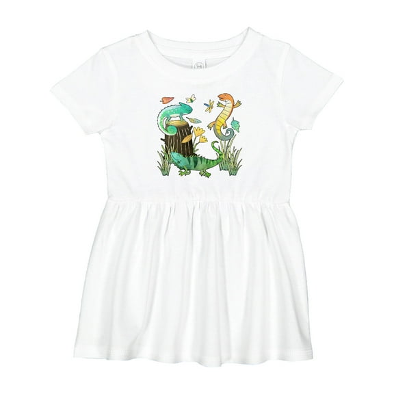 Inktastic Cute Lizards Hanging out Girls Baby Dress