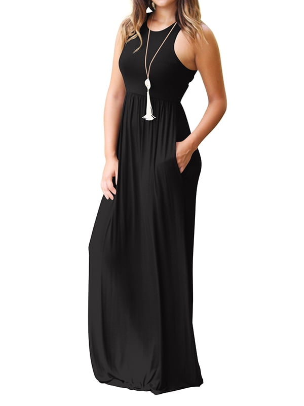 tank maxi dress with pockets
