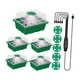 thumbnail image 2 of 5 set bandeja de arranque de semillas con brillo ajustable de luz de , bandeja de de plantas Premium con bandejas de inicio de plántulas del temporizador Verde, 2 of 8