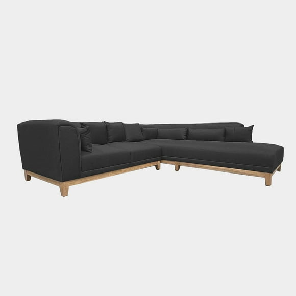 Sala Esquina Zazyl Normal Curri Black - DC Inlab Muebles Modelo D