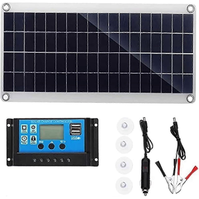 12V 300W Solar Panel System with Controller for Battery Charging off Grid Setup