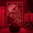 thumbnail image 3 of Lámparas de figura JK, luz de noche LED, lámpara de mesa con ilusión, decoración del hogar, Gojo Itadori Yuji Manga Merch, lámpara de anime, 3 of 5