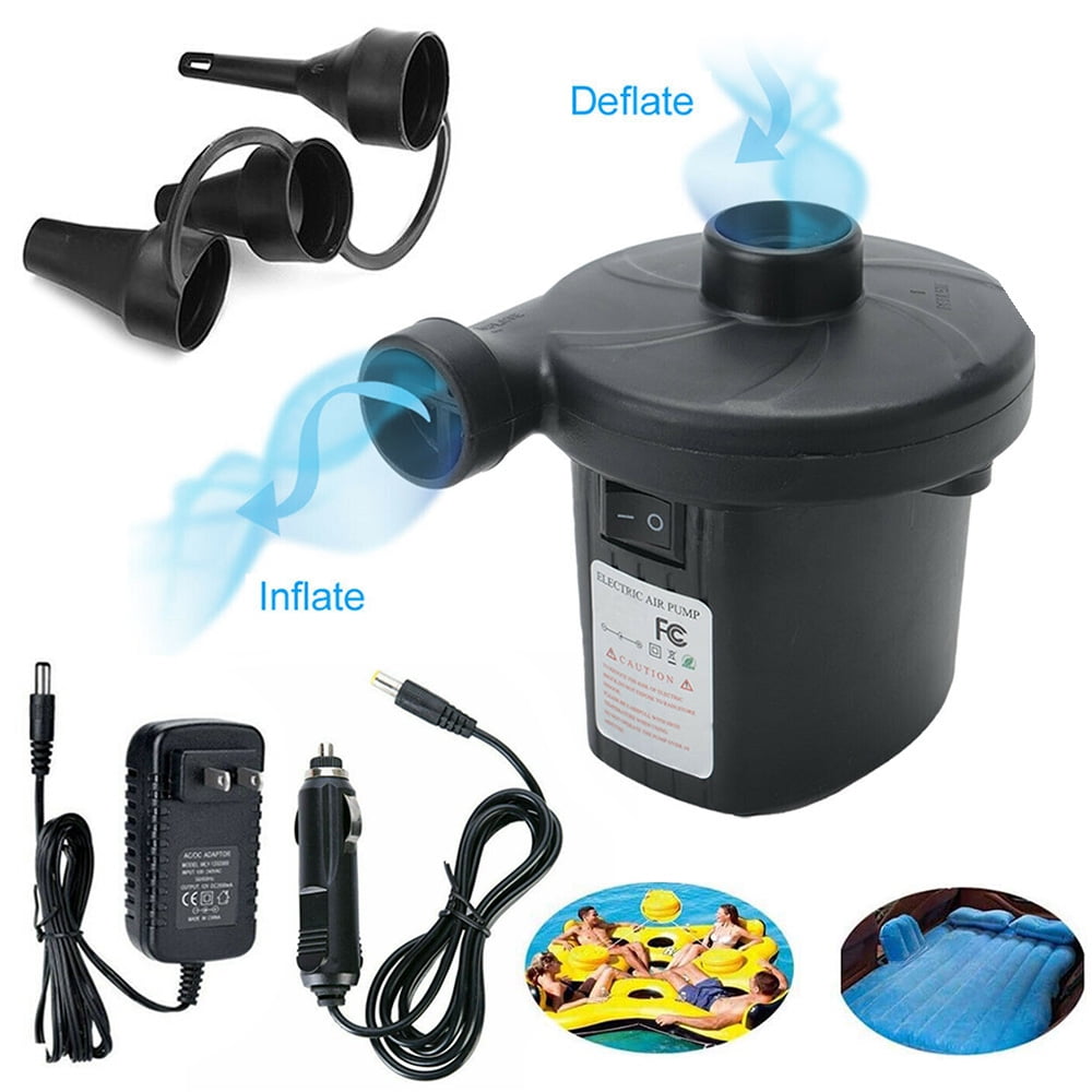Electric Air Pump, Electric Pump for Inflatables Pumps Inflator Deflator with 3 Nozzles for