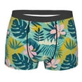 thumbnail image 4 of Goofa Tropical Floral Printed Men's Boxer Briefs Underwear, Moisture-Wicking Underwear, Trunk,Soft and Breathable Cotton Underwear-Large, 4 of 9