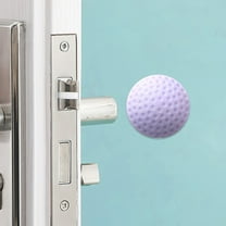Blasgw Rubber Door Knob Wall Protector Silent, Impact-Absorbing Door Handle Bumper for Walls, Thickened Door Lock Guard Pad to Prevent Scratches Reduce Noise Easy Peel Stick Installation Purple