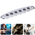 thumbnail image 3 of Guitar String Through Plate, Electric Guitar Bridge String Mounting Ferrules Thru Body Ferrule Bushing Plate Zinc Alloy for Electric Bass Guitar Parts, 3 of 7