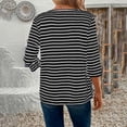 thumbnail image 6 of Cardigan for Women Cardigan Sweaters Fall Fashion Clothes 2026 Women's Casual Striped Long-Sleeve Cardigan Jacket/Top Black S, 6 of 7