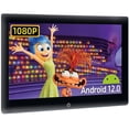 thumbnail image 1 of Monitor de TV portátil para automóvil Android 12 de 10,1 pulgadas para tableta del asiento trasero con pantalla táctil Wifi compatible con control de teléfono con entrada Bluetooth/USB/AV, 1 of 5