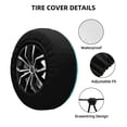 thumbnail image 2 of Goofa Cute Santa Claus Pattern Universal Tire Cover for Jeep, SUV, Truck, and Trailer – Waterproof, UV-Resistant,Easy to Install, Fits 14"-17" Tires-15 inch, 2 of 6