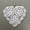 White, variant on Handmade Crocheted Heart-Shaped Lace Coasters - Vintage Style Decorative Drink Mats