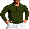 thumbnail image 1 of Chemises à Boutons pour Hommes Printemps Automne Couleur Unie avec Hauts à Manches Longues, 1 of 8