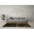 thumbnail image 3 of Ahgly Company Indoor Square Abstract Brown Modern Area Rugs, 3' Square, 3 of 4