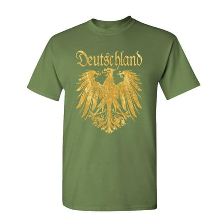 DEUTSCHLAND METALLIC GOLD - german eagle - Cotton Unisex T-Shirt