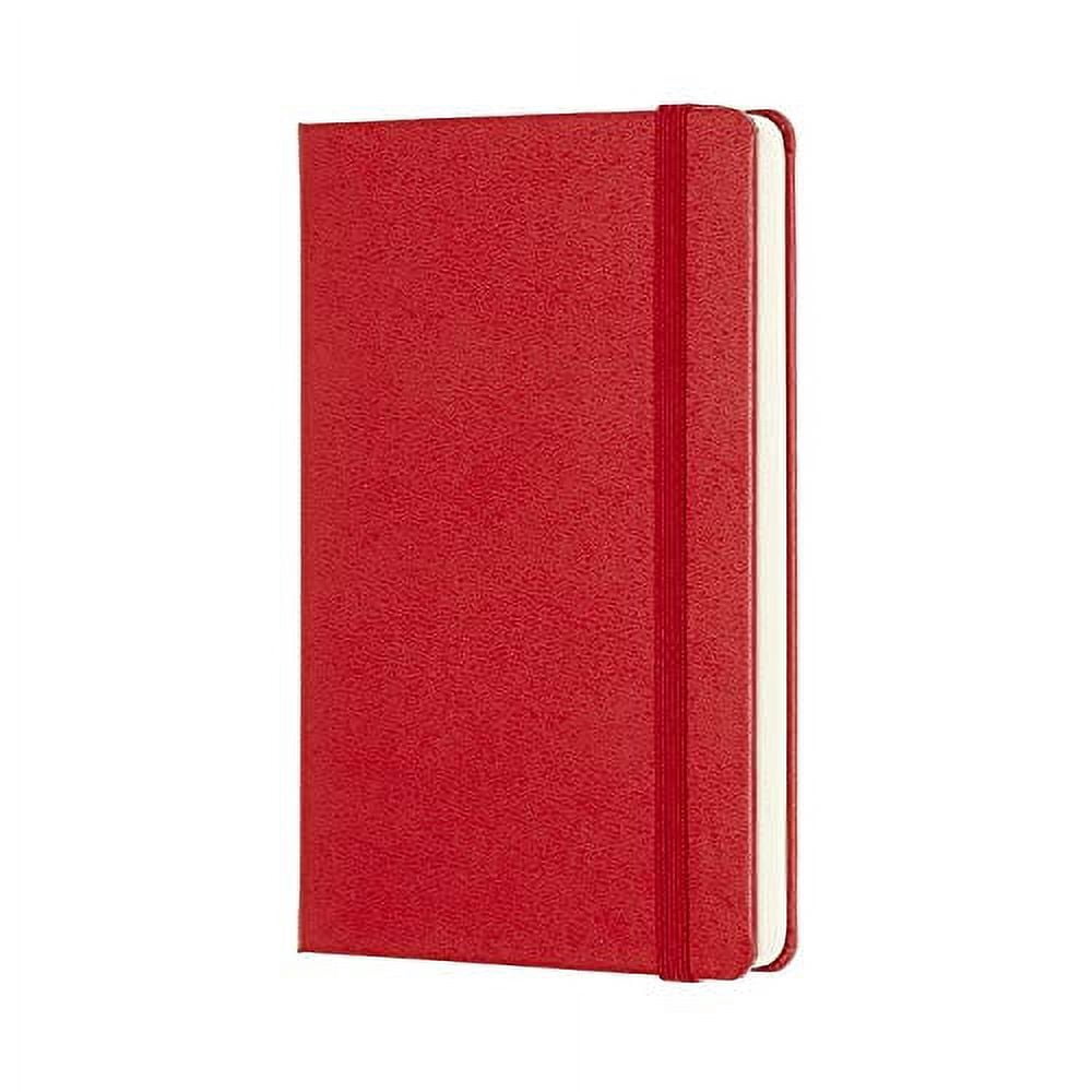 Moleskine Classic Notebook, Pocket, Plain, Red, Hard Cover (3.5 x 5.5)