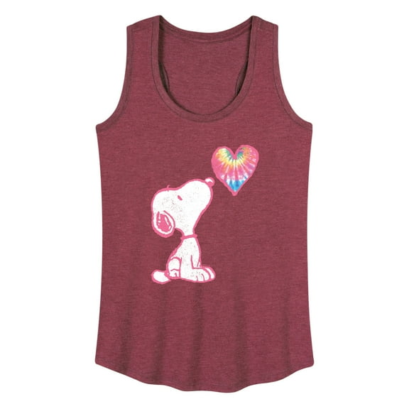 Peanuts - Snoopy Pastel Rainbow Heart - Women's Racerback Tank Top