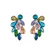 thumbnail image 1 of Qarigey 1 par de pendientes coloridos de diamantes de imitación, pendientes exagerados, pendientes de gota de estilo americano, joyería para bodas y Ropa, zapatos y accesorios Miscelánea Vistoso Qarigey AP017535-03, 1 of 6