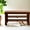 Cherry, variant on Solid Wood Shoe Bench in White Tone / Shelf to Store Multiple Pairs