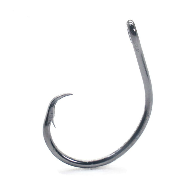 Mustad In-Line Circle Hook (Black Nickel) - 2/0 8pc