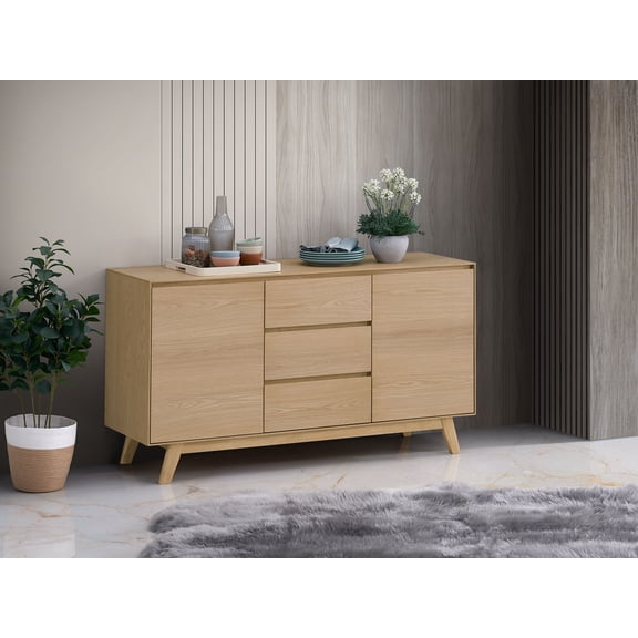 Miekor Furniture Kasem Oak Finish Server 46305