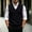 Black, variant on Zeijnsda Mens Sweater Vests Spring Autumn Pullover Knitted Sweater Vests Fashion Loose V-Neck Tank Tops Solid Color Sleeveless Matching Waistcoats