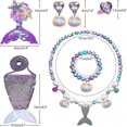 thumbnail image 2 of Mermaid Jewellery Set For Girls Kids, Kids Jewellery Sets For Little Girls, Children Jewelry Sets Include Handbag Necklace Bracelets, 2 of 5