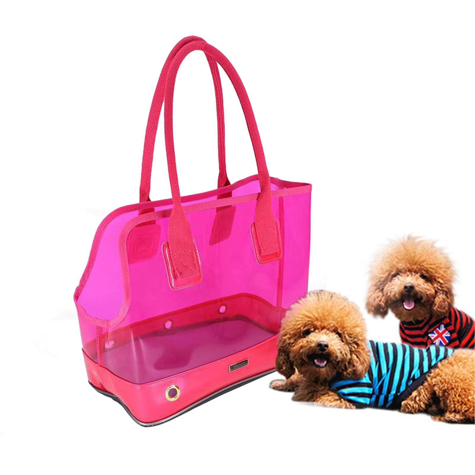 NIZELUK Clearance Transparent Shoulder Travel Bag For Dogs Breathable Portable And Understandable Portable Dog Travel Bag Transparent Vinyl Bag For