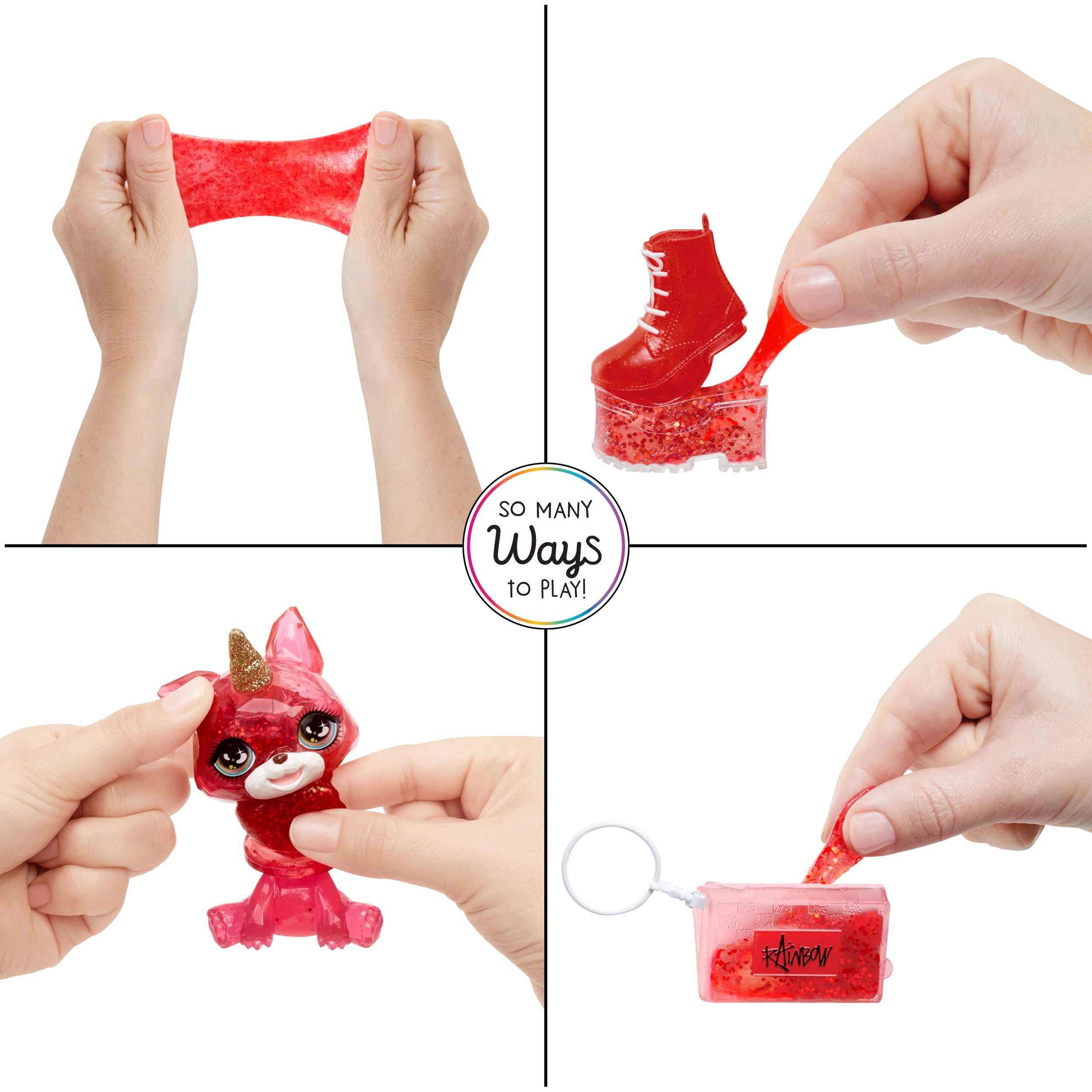 Rainbow High Ruby with Slime Kit & Pet, 11” Doll, Red, Ages 4+