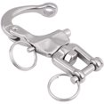 thumbnail image 2 of BUZIFU Snap Swivel Shackle, 316 Stainless Steel Swivel Eye Snap Shackle Quick Release Marine Swivel Shackle for Sailboat Spinnaker Halyard(70mm), 2 of 6