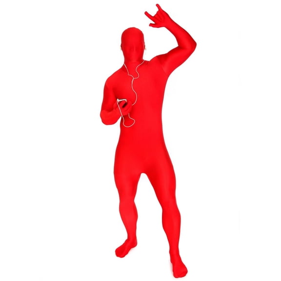 Morphsuits Adult MSUIT by Morphsuits Red Second Skin Halloween Fancy Dress Costume Halloween Red L