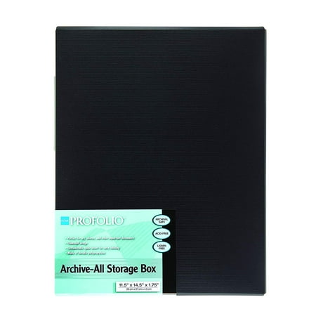 UPC: 0075633940610 | Itoya Profolio Archive-All Storage Box 11×14 Black