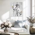 thumbnail image 3 of Floral Canvas Wall Art - Daisy & Butterfly Botanical Wall Decor, Rustic Farmhouse Pictures for Living Room, Bedroom, Bathroom & Home Office, 3 of 7