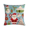 thumbnail image 1 of 1 pieza de adornos navideños para funda de almohada navideña, funda de almohada de Papá Noel, 1 of 7