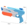 thumbnail image 2 of Pack de 2 pistolas de agua de juguete para piscinas de verano con alcance de 11 m, potente pistola de agua de largo alcance para piscinas al aire libre, jardines, playas, niños y adultos., 2 of 5