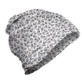 thumbnail image 1 of Leaves Unisex Beanie, Formations of Dashes Streaks, Hiking Outdoors, Purple Grey Taupe, by Ambesonne, 1 of 1