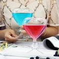 thumbnail image 6 of Raindrops Heart Shaped Glass Goblets Elegant Style 2Pcs 6.3X4.3X3.2In, 6 of 7