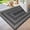 Black/Grey-2' x 3' (Rectangular), variant on Hebe Door Mat Indoor Entrance 24"x36" Thin Welcome Mats For Front Washable Non Slip Rubbering Entry Doormat Large Faux Jute Dirtper Entryway