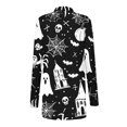 thumbnail image 4 of Womens Halloween Cardigan Casual Lightweight Long Sleeve Open Front Cardigans with Funny Print Fall Winter Holiday Party Outerwear, 4 of 7