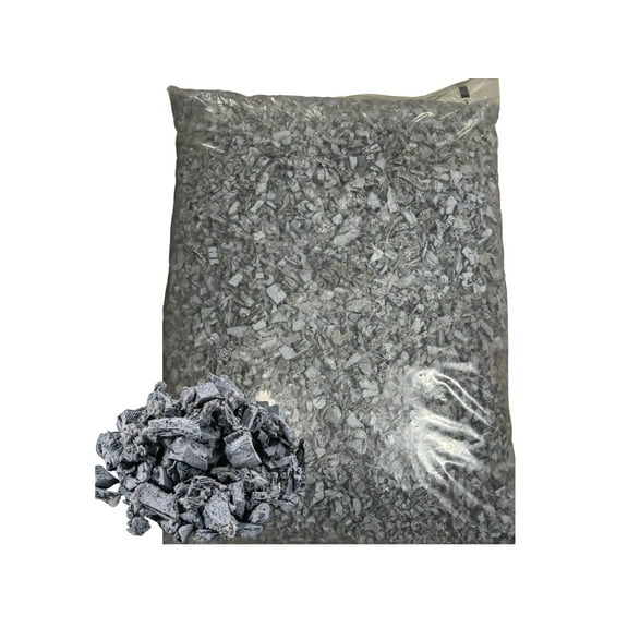 Silver Rubber Playground & Landscape mulch by Viagrow, 1.5 CF Bag ( 11.2 Gallons / 42.3 Liters)