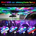 thumbnail image 3 of 4pcs USB Car Atmosphere Light LED RGB Music Sound Control DJ Disco Ball Lamp Home Party USB Disco Light, 3 of 5