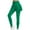 Green, variant on Women's High-Waisted Yoga Pants with Flounce Hem – Tummy Control Activewear for Yoga & Pilates Light Blue M