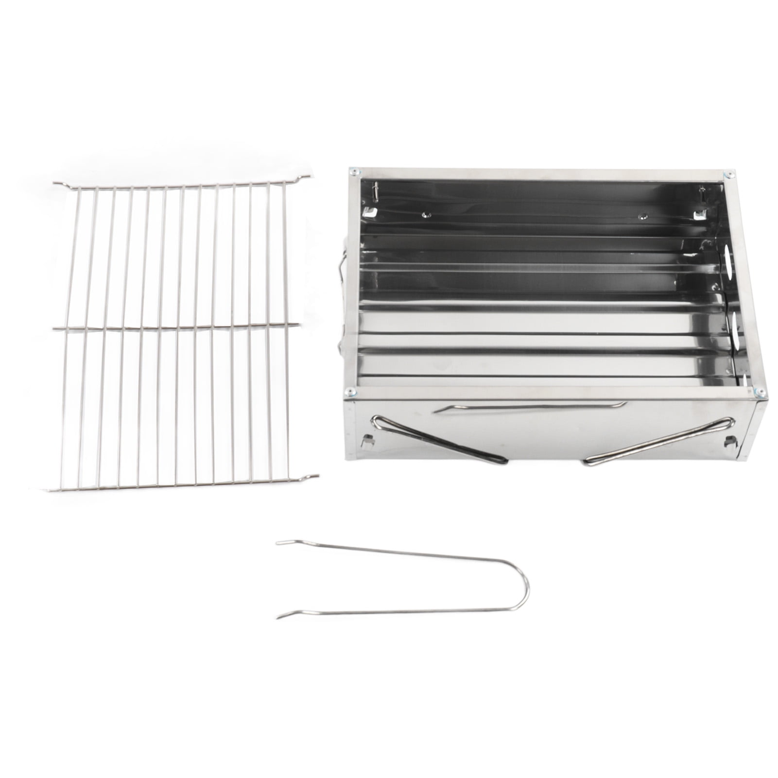 TICFOX Outdoor Barbecue Grill Portable Foldable Charcoal Stainless Steel BBQ Grill for Outdoor Picnic Camping Cooking Outdoor Grill